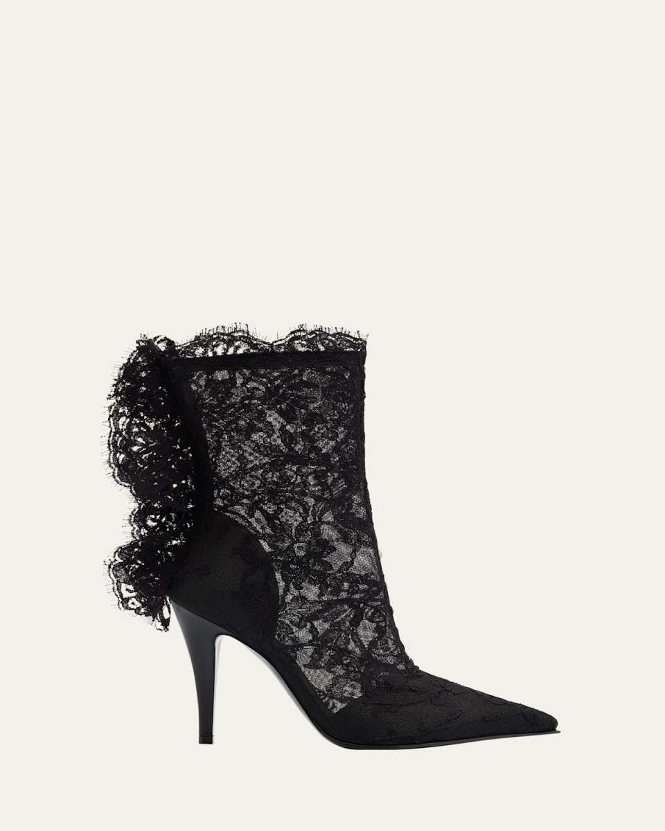 Heron Lace Ankle Boots